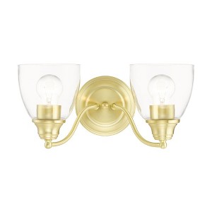 Livex Lighting Montgomery 2 - Light Vanity in  Satin Brass - 1 of 1