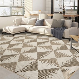Modern Soft Non-Slip Low-Pile Carpet: Washable, Durable, Stain-Resistant for Home/Office & More - 1 of 4