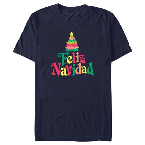 Men's Lost Gods Christmas Tree Feliz Navidad T-shirt : Target