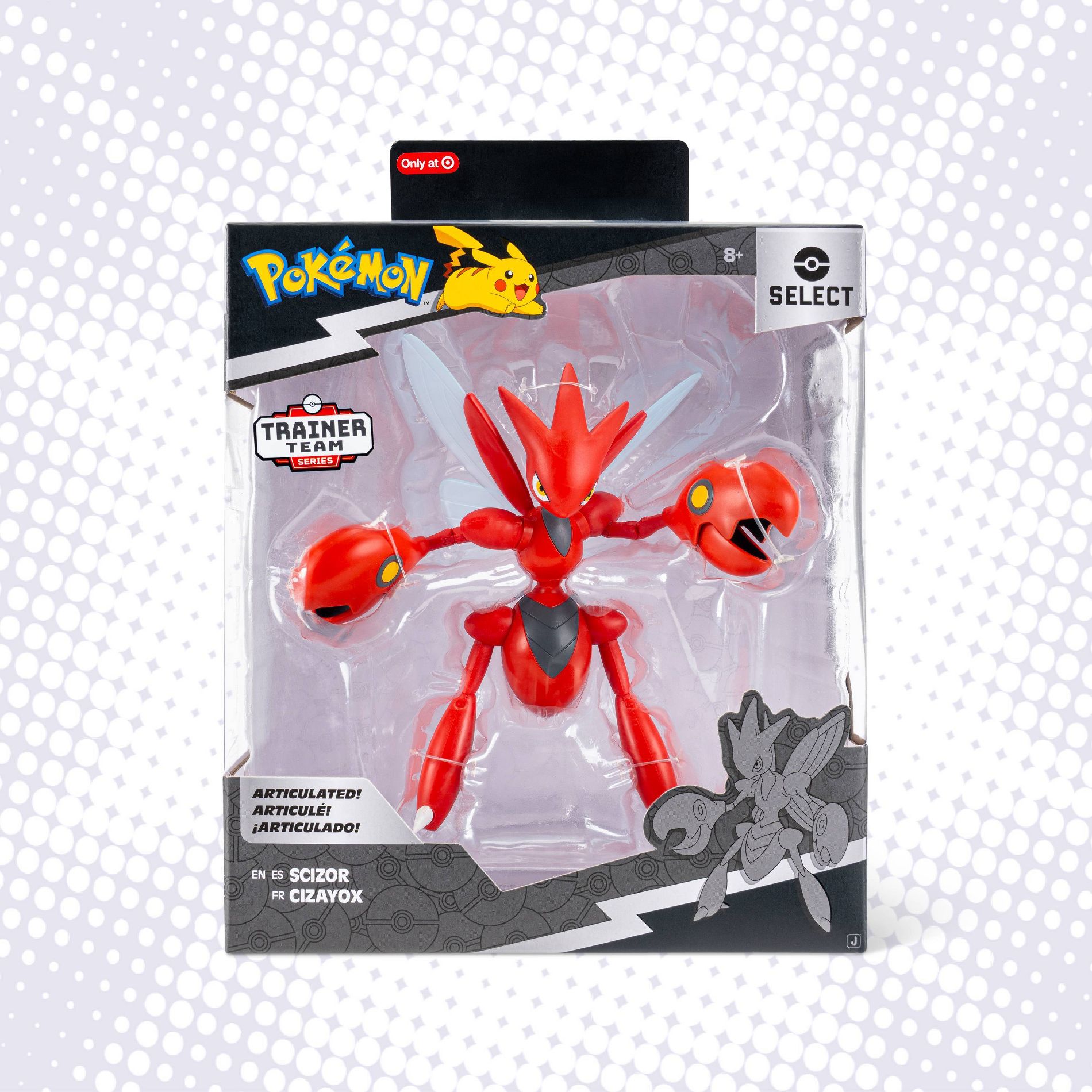 Pokémon Select 6" Articulated Figure Scizor Action Figure - Pokémon x Target