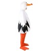 HalloweenCostumes.com 4X Mens Men's Plus Size The Little Mermaid Scuttle Halloween Costume | Seagull Outfit for Adults, White/Orange/Black - 2 of 4