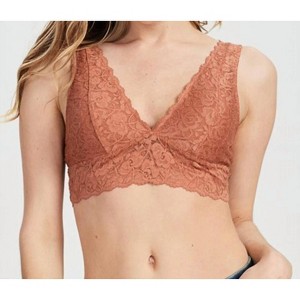 Women's Scalloped Lace V Neck Padded Bralette - WISHLIST - 1 of 2