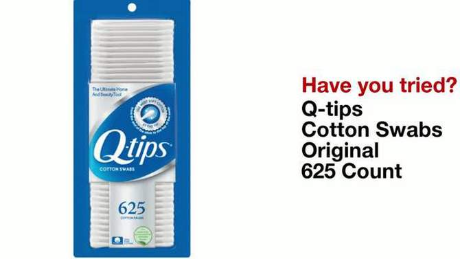 Q-Tips Cotton Swabs 625 ct, 2 of 10, play video
