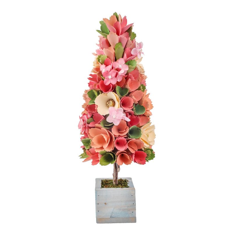 19" Artificial Spring Multicolor Floral Tree - National Tree Company, 4 of 5