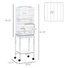 Metal Bird Cage with Rolling Stand Storage Tray and Accessories,Indoor Parakeet Cage for Small Birds - LAOTIES - 4 of 4