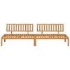 vidaXL Patio Pallet Middle Sofas Outdoor Furniture 2 Pcs - Solid Acacia Wood, Modular Design, Brown - 47.2" x 36.2" x 27.2" - 3 of 4