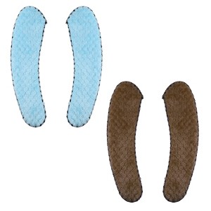 Unique Bargains 2 Pair Toilet Seat Cover Pad Bathroom Warm Toilet Seat Cushion Washable Reusable - 1 of 4