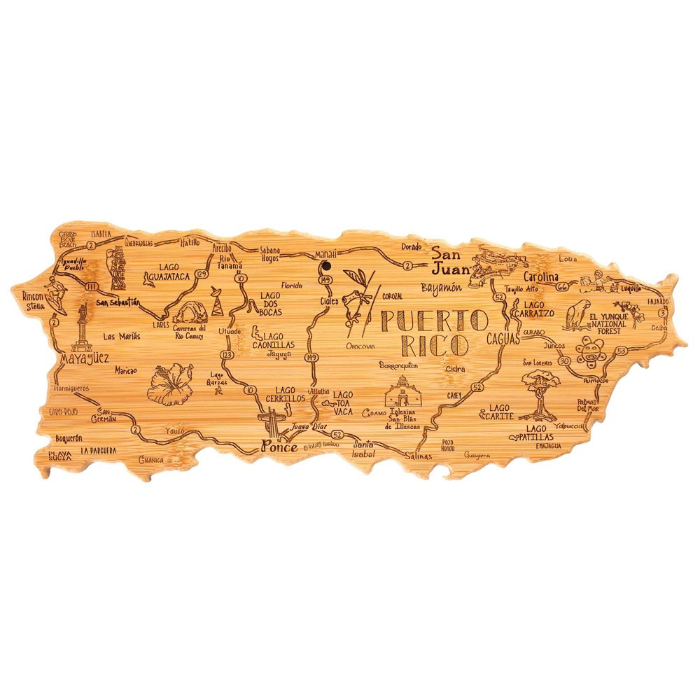 Totally Bamboo Destination Puerto Rico Cutting Board