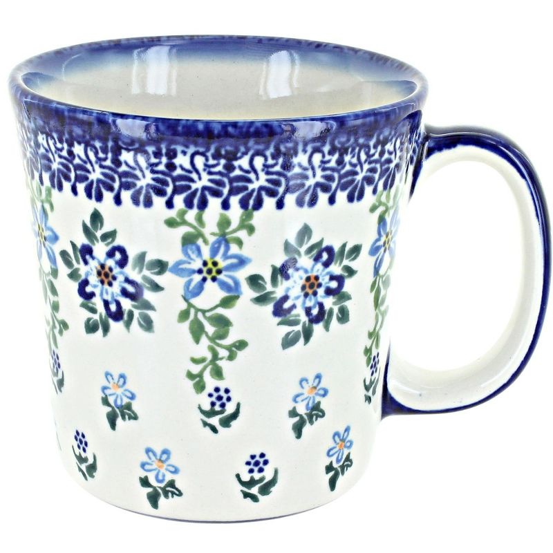 Blue Rose Polish Pottery 319 Kalich Coffee Mug, 1 of 2