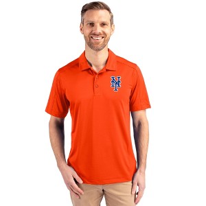 New York Mets Cutter & Buck Prospect Eco Textured Stretch Recycled Mens Big & Tall Polo - 1 of 1