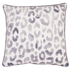 Miron Cheeta Print Oversize SquareThrow Pillow Purple - Decor Therapy