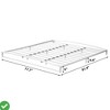 Metal Platform California King/King/Full Size Bed Frames 6 Inch Low Bed Frame w/ Arch Accent Sturdy Structure - 2 of 4