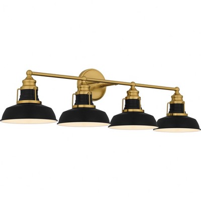 Quoizel Lighting Huxley 4 - Light Vanity in  Aged Brass