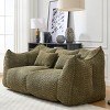 Chenille Double Bean Bag Sofa with Armrests and Foam Core, Square Recliner Seat for Indoor Relaxation and Gaming-Baofuwish - 2 of 4