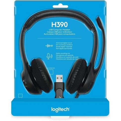 Logitech h390 usb clearchat headset with noise cancelling microphone new arrivals