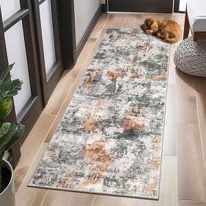 Runner Rug, Hallway Rugs, Washable Abstract Kitchen Runners Rug for Hallway Laundry Room, Soft Non-Slip Rug Runners for Entryway Bedroom - 1 of 4