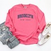 Simply Sage Market Women's Brooklyn New York Long Sleeve Garment Dyed Tee - 3 of 4