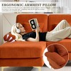 MOONMISS 104" Sectional Couches for Living Room Modular Sofa with Double Chaise U- Shaped Sofa Set with Corduroy Fabric for Living Room - 2 of 4