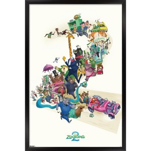 Trends International Disney Zootopia 2 (2025) - Group Framed Wall Poster Prints - 1 of 4