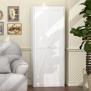 KTMBDW Metal Storage Cabinet, Steel Cabinets with 2 Door and 4 Adjustable Shelves, Tall Metal Cabinet for Home Office, Garage, Warehouse - 1 of 4