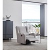 Westwood Design Elsa Manual Swivel Glider Pearl - River Gray - 4 of 4