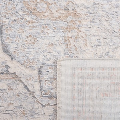 Luxe Light Blue Hand-Knotted Viscose Square Area Rug