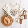Simply Sage Market Heart Floral Short Sleeve Graphic Tee - 2 of 4