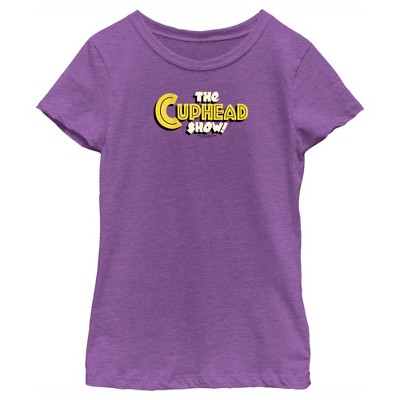 Girl's The Cuphead Show! Large Logo T-Shirt