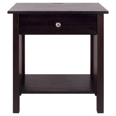 espresso nightstand target