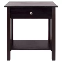 35.1" Nightstand with Usb Port - Flora Home