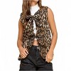 Women's Leopard Quilted Vest - Veveret - 2 of 4
