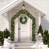 FURNIinspire Decorative Holiday Scene Props PVC Christmas Arch with 1650 Branches Holiday Decoration for Outdoor Party, Green, 94.49"*15.75"*102.36" - 2 of 4