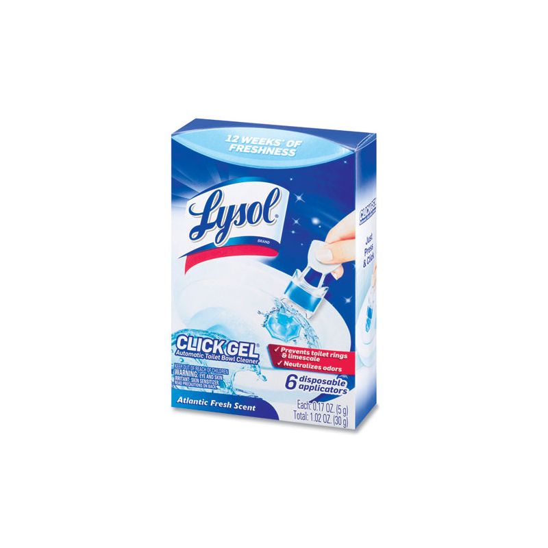 LYSOL Brand Click Gel Automatic Toilet Bowl Cleaner, Ocean Fresh, 6/Box, 4 Boxes/Carton, 5 of 6