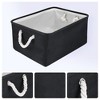 REGALWOVEN Cotton Collapsible Lightweight Sturdy Open Storage Bins 3 Pcs - 2 of 4