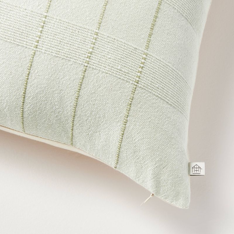 24&#34;x24&#34; Textural Multi-Stripe Square Throw Pillow Light Green - Hearth &#38; Hand&#8482; with Magnolia, 5 of 6