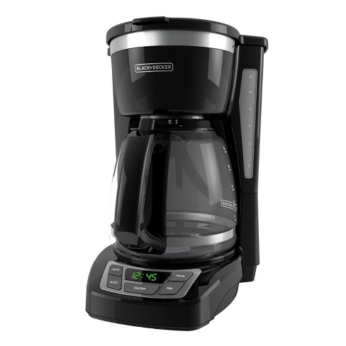 BLACK+DECKER 12-Cup Digital Coffee Maker, CM1160B, Programmable, Washable Basket Filter, Sneak-A-Cup, Auto Brew, Water Window, Keep Hot Plate, Black - image 1 of 1