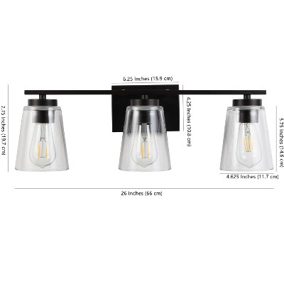 Asjia 25" Bronze Dimmable Industrial Chic Wall Sconce