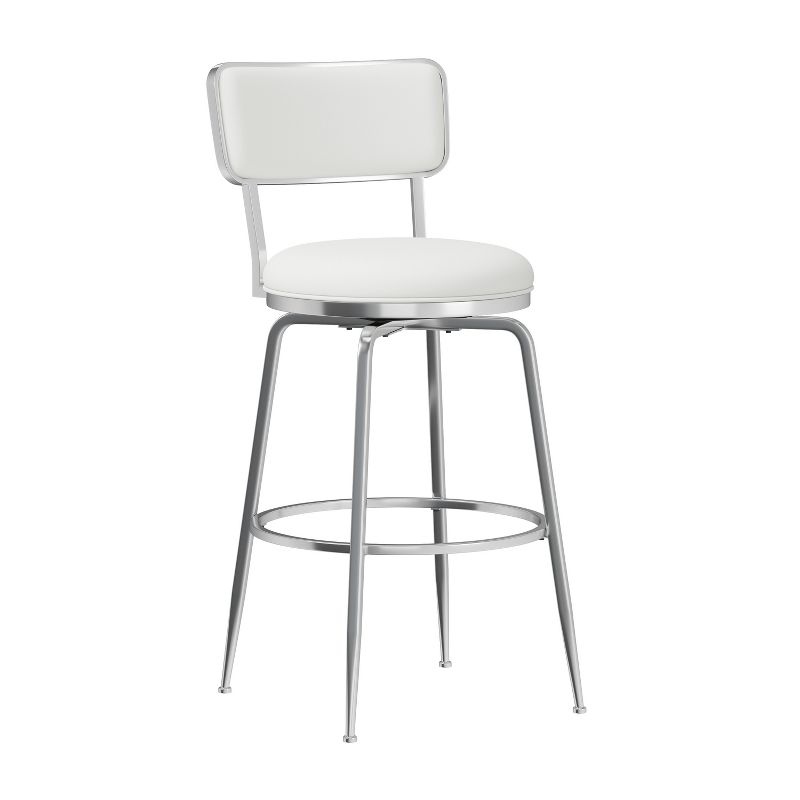 Baltimore Metal and Upholstered Swivel Bar Height Stool Chrome - Hillsdale Furniture, 1 of 13