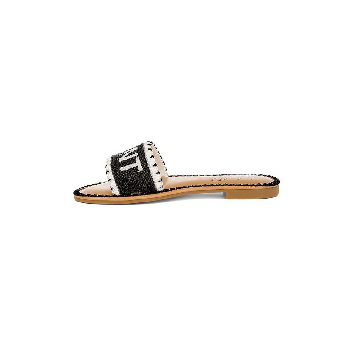 Обувь London Rag Womens Getaway Beaded Flat Slip Ons 10 — фото 6