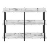NicBex Console Table with 2 Open Storage Shelves,Minimalist Entryway Table,Modern Couch Table for Living Room,White - 4 of 4