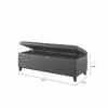 NicBex 19.25 Inch Storage Ottoman Bench with Tufted Top Soft Close Lid for Bedroom,Entryway and Living Room - 3 of 4