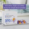 McKesson 16-PASL30G Safety Lancet Needle 1.7 mm Depth 30 Gauge Pressure Activated (Box of 100) - 2 of 4