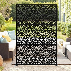Metal Privacy Screen, Outdoor Privacy Screens, Decorative Fence for Patio Lawn Garden Deck Balcony - 1 of 4