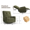 Recliner Chairs, Glider Recliner Nursery Chair for Adults, 360° Swivel Glider Rocking Chair for Living Room, Bedroom, Office - 2 of 4