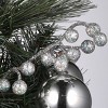 National Tree Company 2 ft. Frosted Silver Pine Tree with Battery Operated LED Lights - 3 of 4
