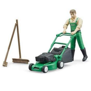 Bruder bworld Gardener with Lawn Mower and Accessories