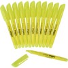 School Smart Pen Style Highlighters, Chisel Tip, Yellow, Pack of 12 - 3 of 4