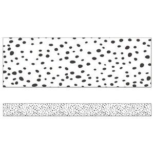 Carson Dellosa Education We Belong Black Dots Straight Borders, 36 Feet (Pack of 6) - 1 of 1