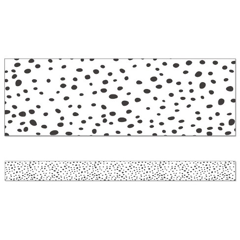 Carson Dellosa Education We Belong Black Dots Straight Borders, 36 Feet (Pack of 6) - image 1 of 1