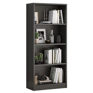 AZL1 Life Concept Decorative Bookshelf Freestanding Bookcase with Adjustable Shelves, 4 Layer for Offices, Living Rooms, Gray, 11.6"*24.4"*55.9" - 1 of 4